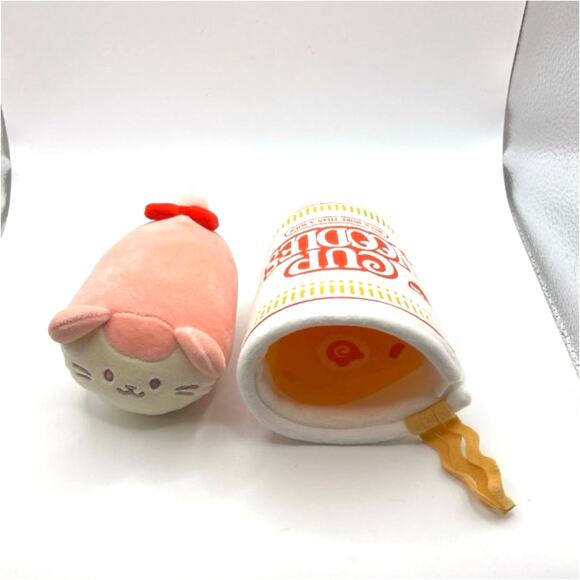Anirollz x Nissin Cup Noodles Ramen Soup Plush Kitty Kawaii 5" - Picture 2 of 12